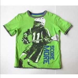 Brothers XXS 6 Green Gray Lacrosse Shirt Top Tee